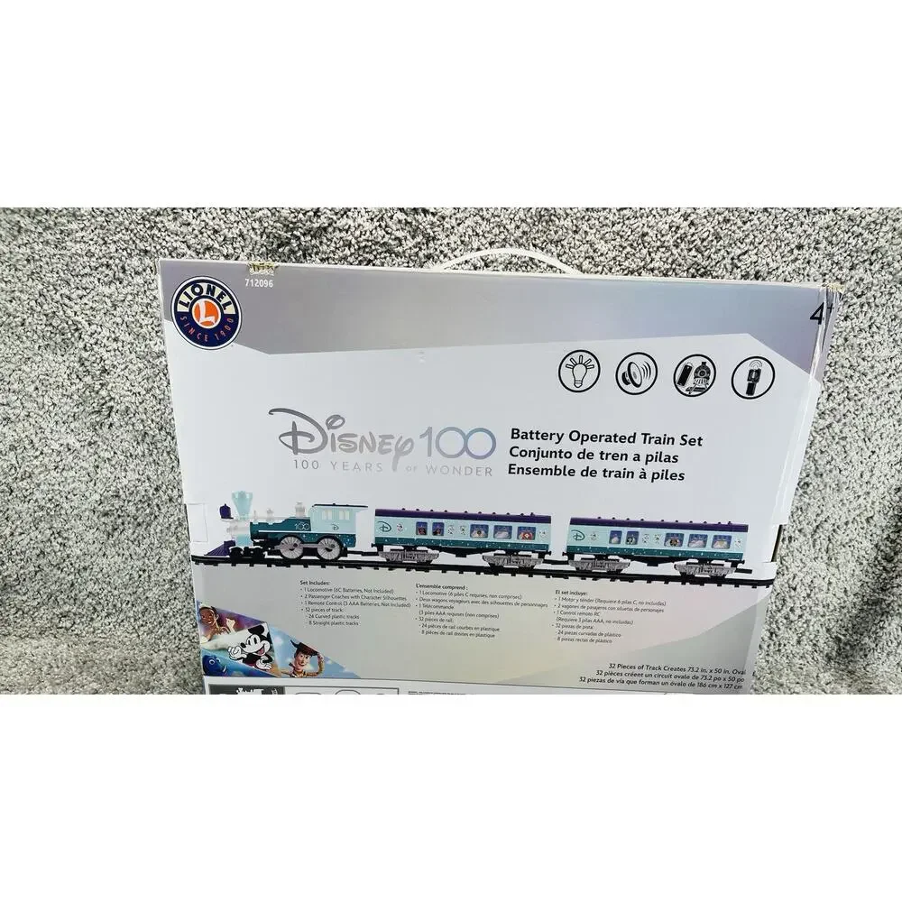 Lionel Disney 100 Years Of Wonder 712096 Battery Operated Train Set Brand New